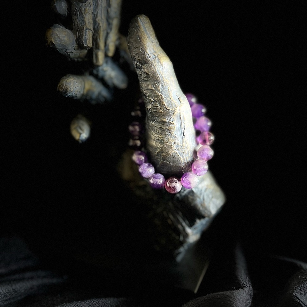 Handmade high quality Amethyst bracelet